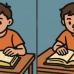 IQ test: v 49 sekundah poišči 3 razlike na sliki učenca s knjigo IQ test: v 49 sekundah poišči 3 razlike na sliki