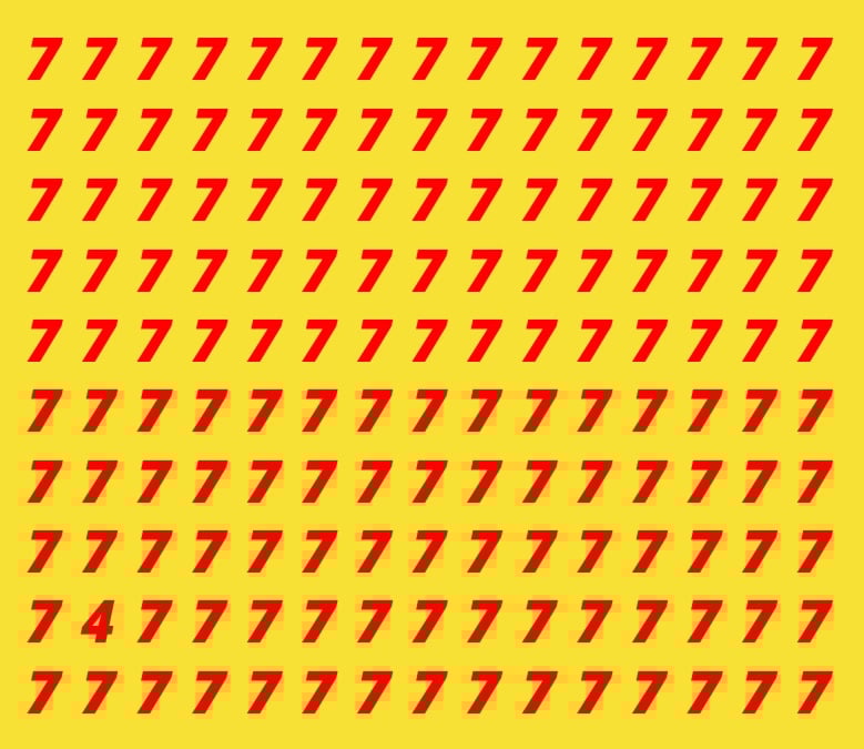 Na sliki poišči številko 4.